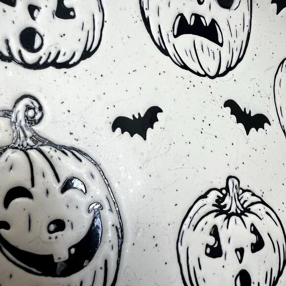 Eli + Ana Handmade Ceramics Halloween Dessert Plate & Coffee Mug Pumpkins - Picture 4 of 15